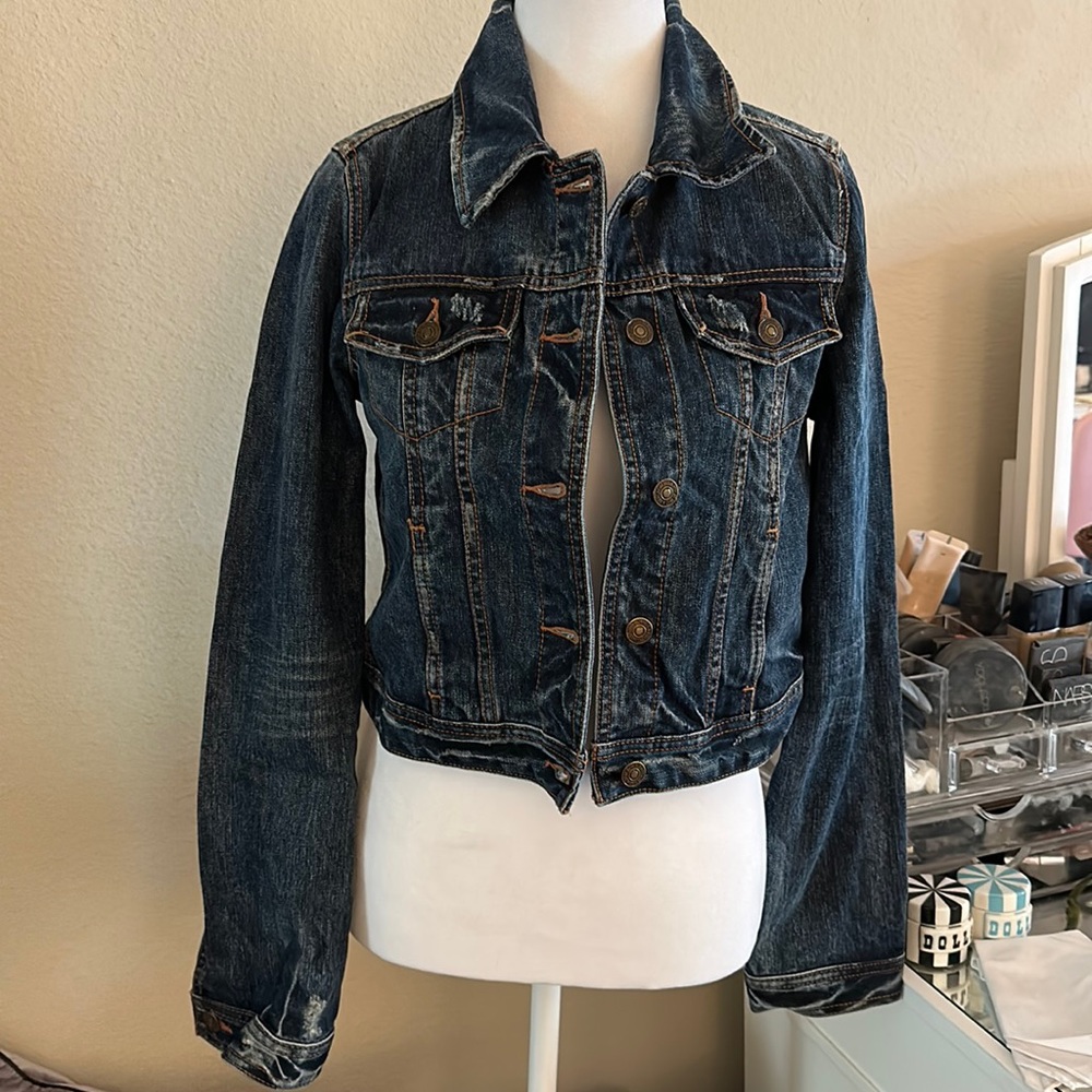 Abercrombie & Fitch denim jean jacket - XS - EUC